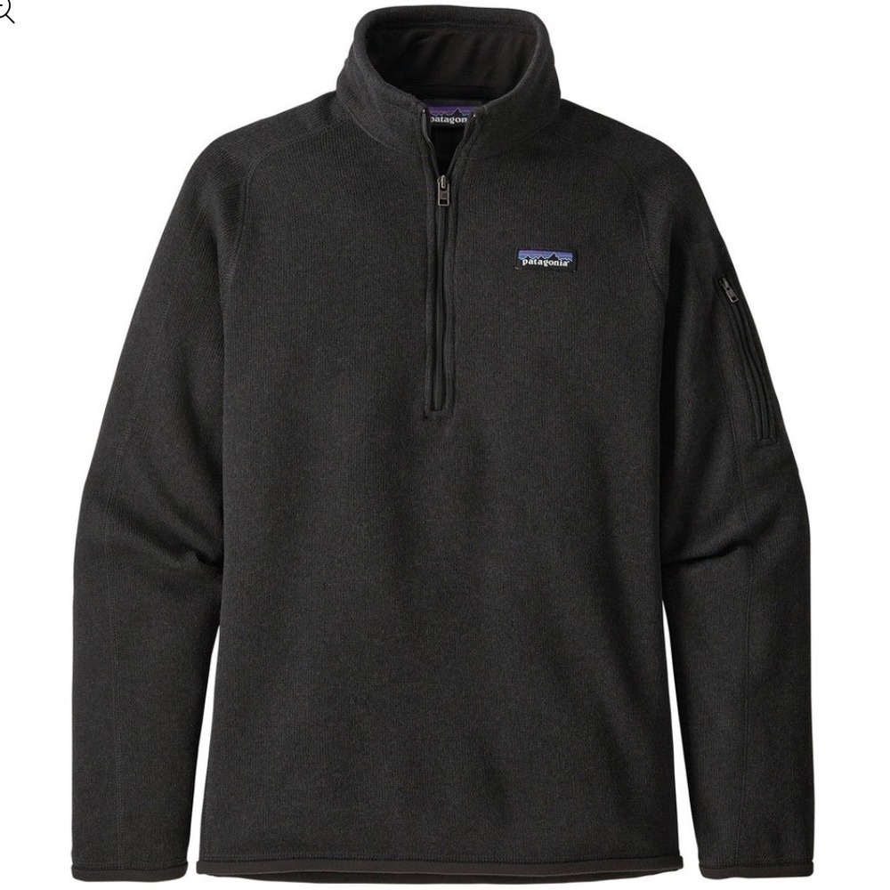 Patagonia Better Sweater 1/4 Zip Pullover Charcoal Gray Heather Womens Medium
